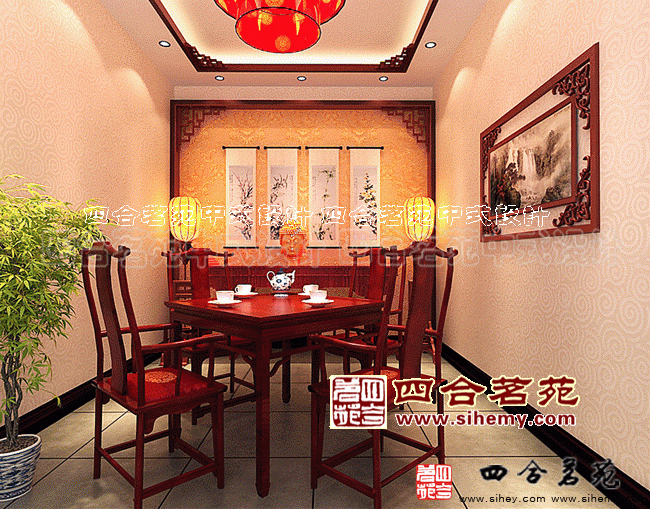 中式茶樓設(shè)計效果